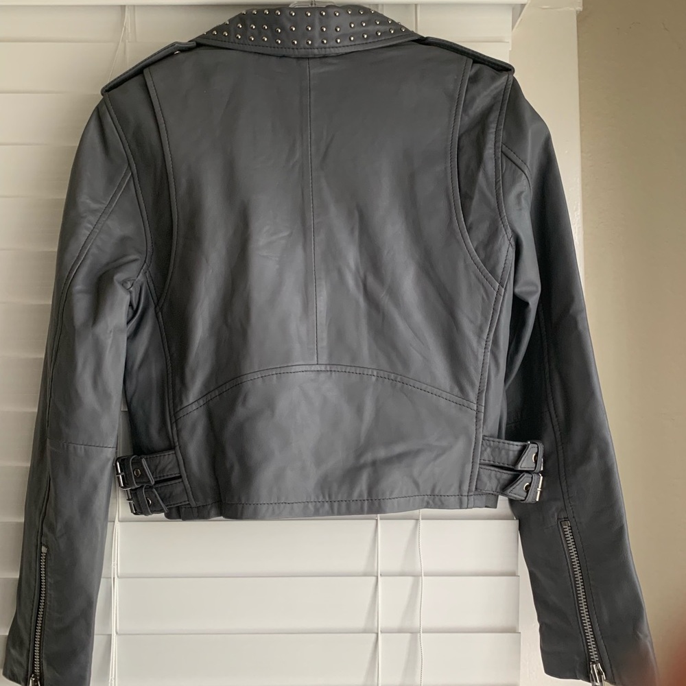 Walter Baker Studded Leather Jacket - Picture 3 of 8